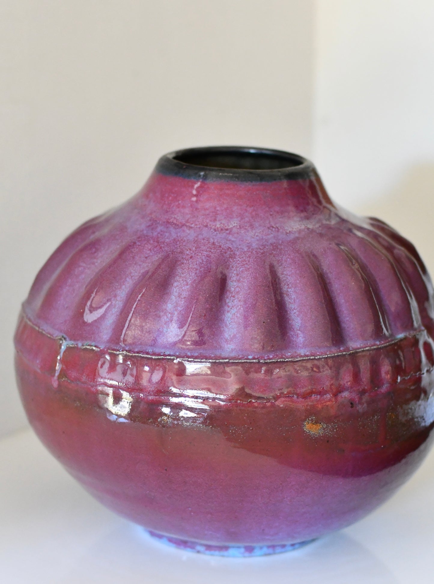 Stunning Studio Pottery Vase Signed Pierce