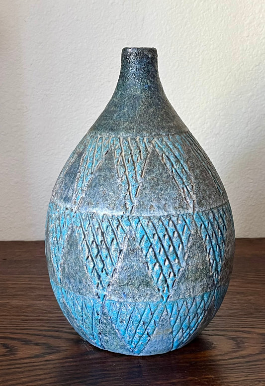 Vintage Italian Ceramic Bitossi Vase Aldo Londi Era 1960’s Pottery