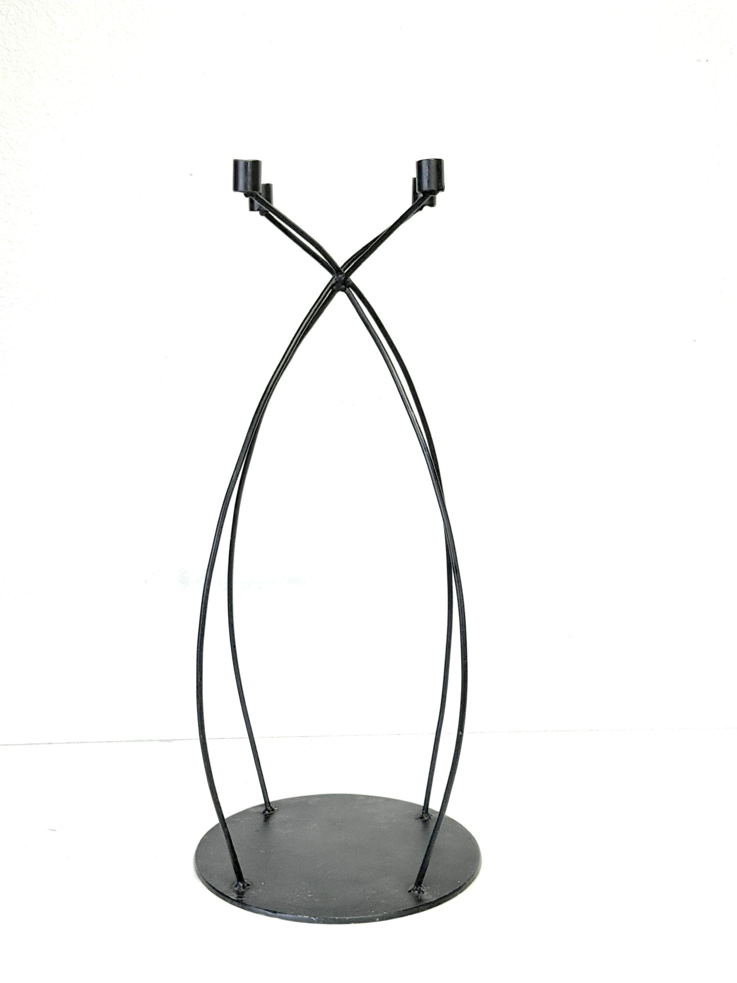 Vintage Mid Century Floor Standing Candlebra Candle Holder Signed Singleton