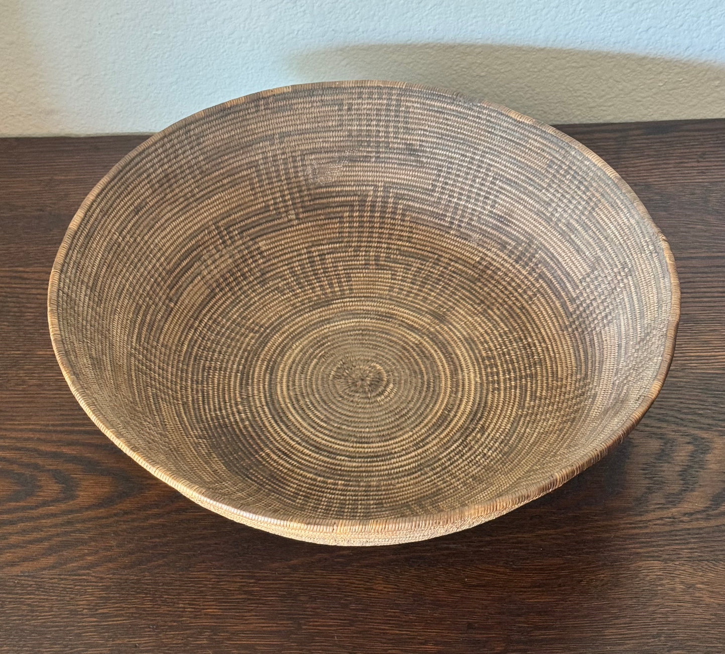 Antique Native American Indian Apache Basket Circa Early 20th Century