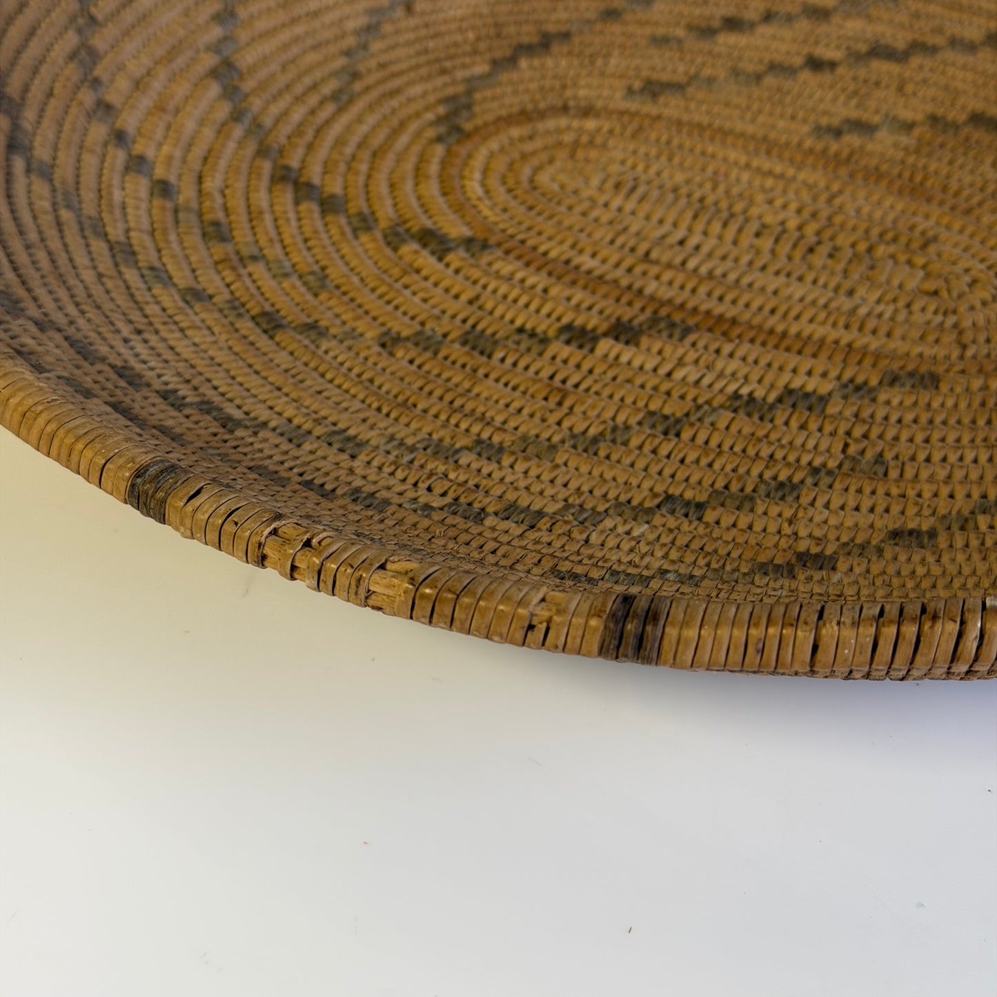 Antique American Indian Woven Basket 13” x 11”