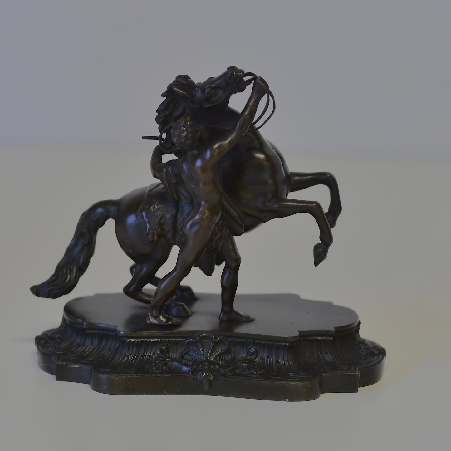 Vntg Pair Of Bronze Sculptures Horse Of Marly After Guillaume Coustou Bookends