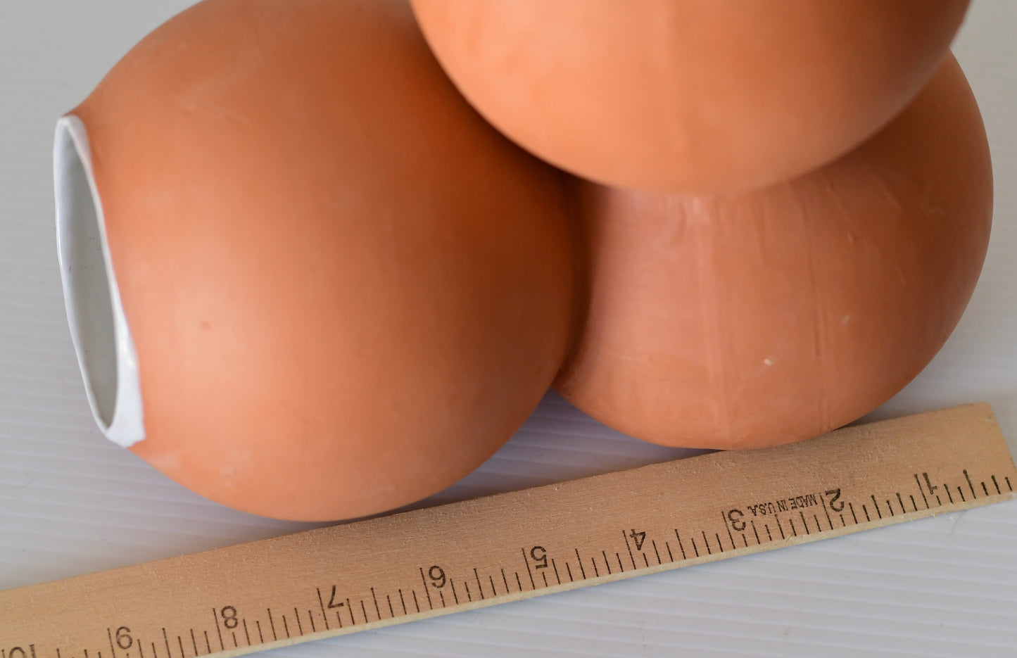 Modern Abstract Art Pottery Sculpture Signed CW