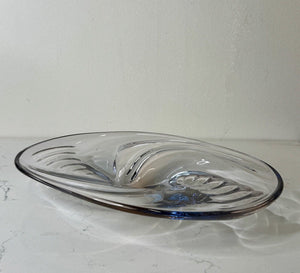 Mid Century Modern Iridencent Italian Murano Art Glass Copote Bowl