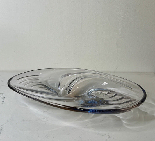 Mid Century Modern Iridencent Italian Murano Art Glass Copote Bowl