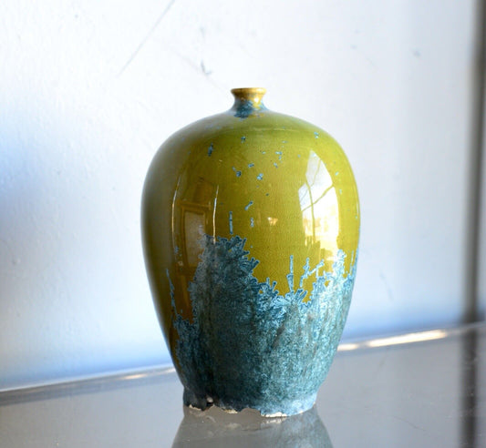 Vintage Bevan Norkin Studio Pottery Beautiful Crystalline Vase Signed