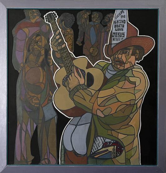 Original William Forrest Martin Listed Texas Artist Painting Outsider Art
