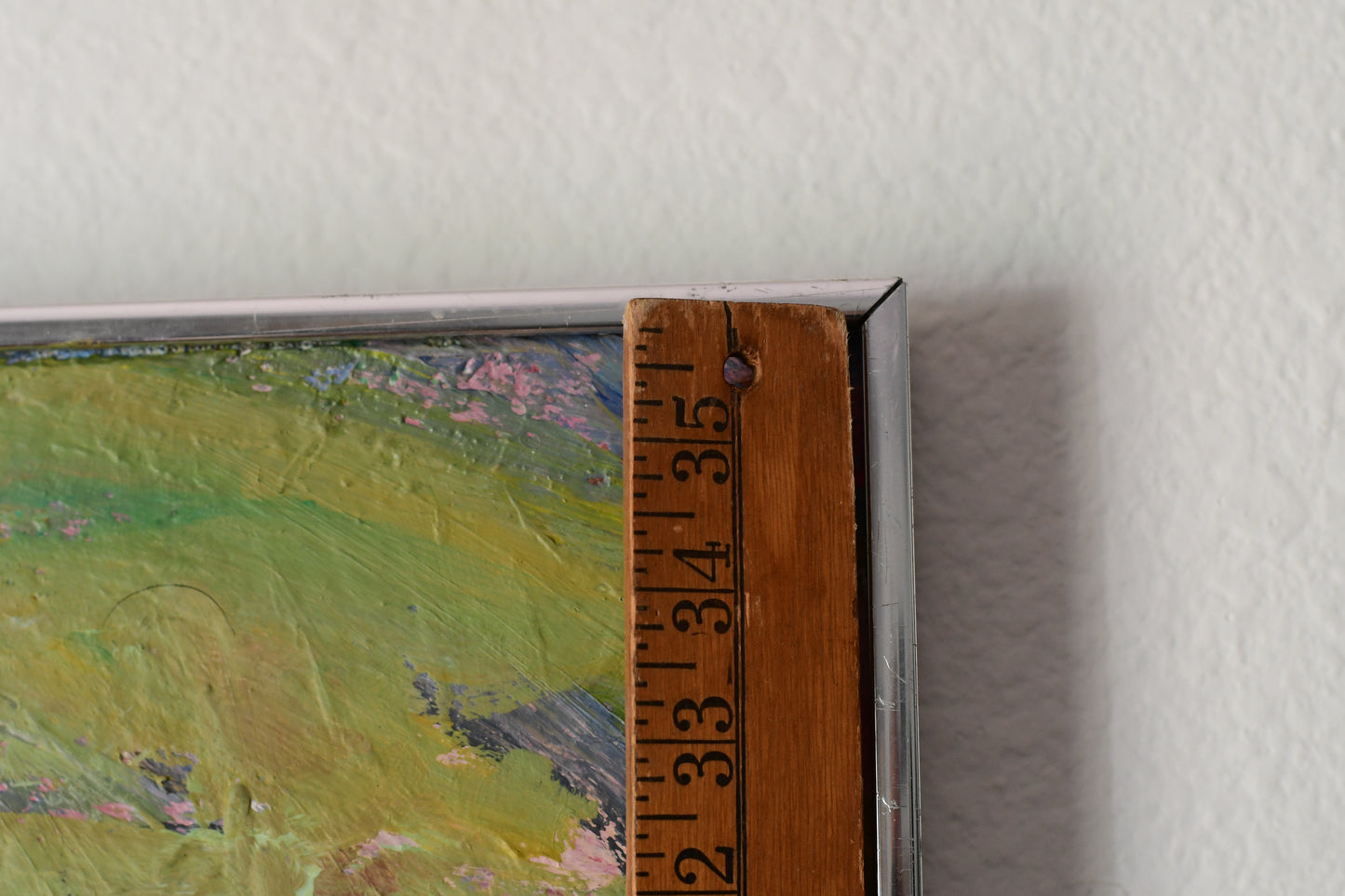 Original Abstract Mid Century Landscape Painting Signed Zimmerman