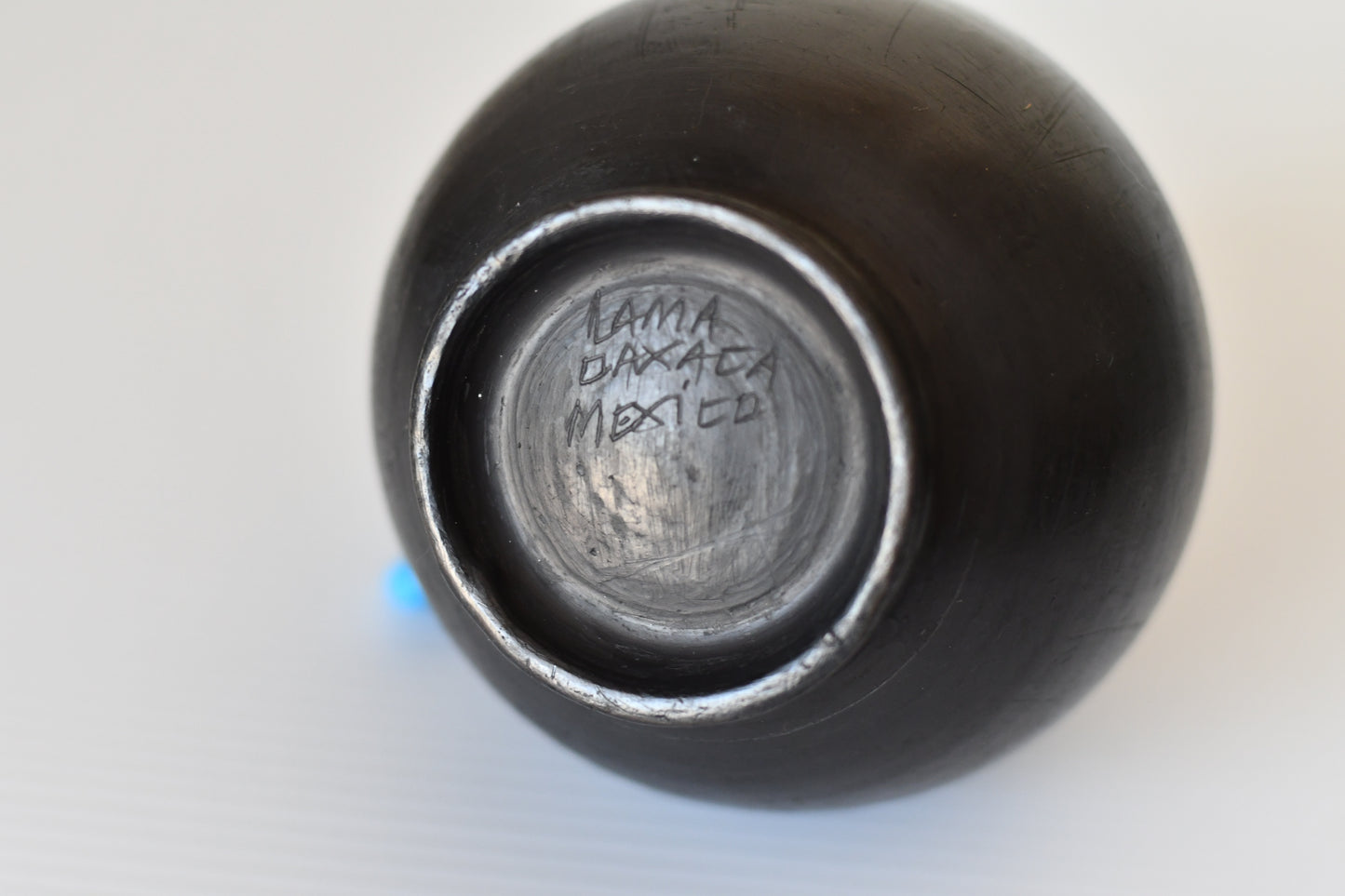 Handmade Black Oaxaca Lama Petite Vase