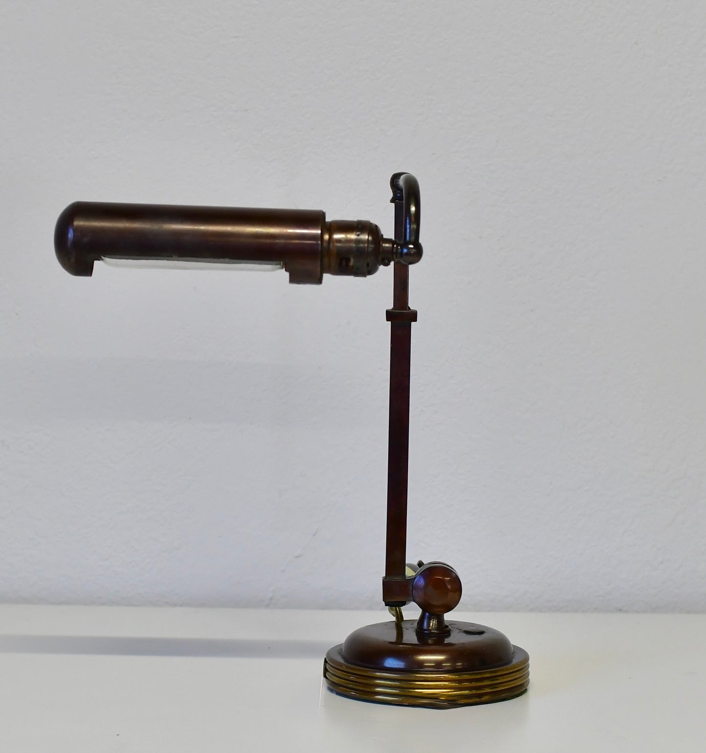 Art Deco Antique Faries Bronzed Finished Adjustable Desk Lamp