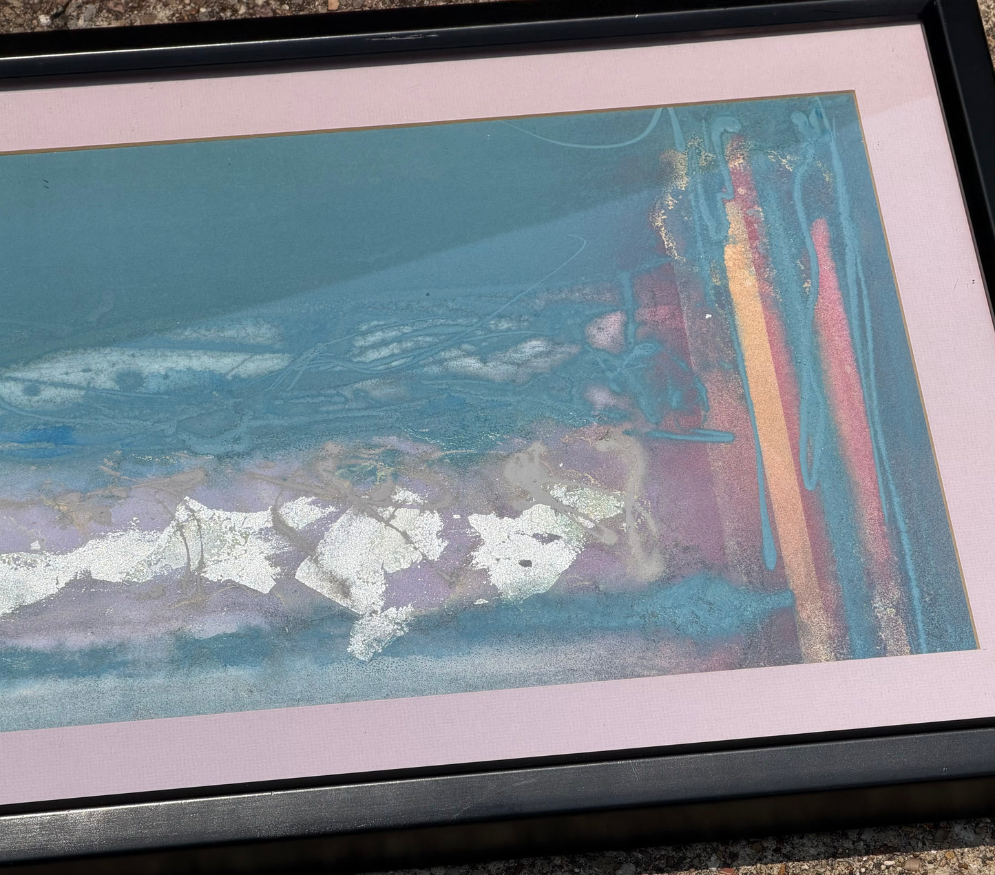 Original Abstract Modern Painting By Albert Millar 1985