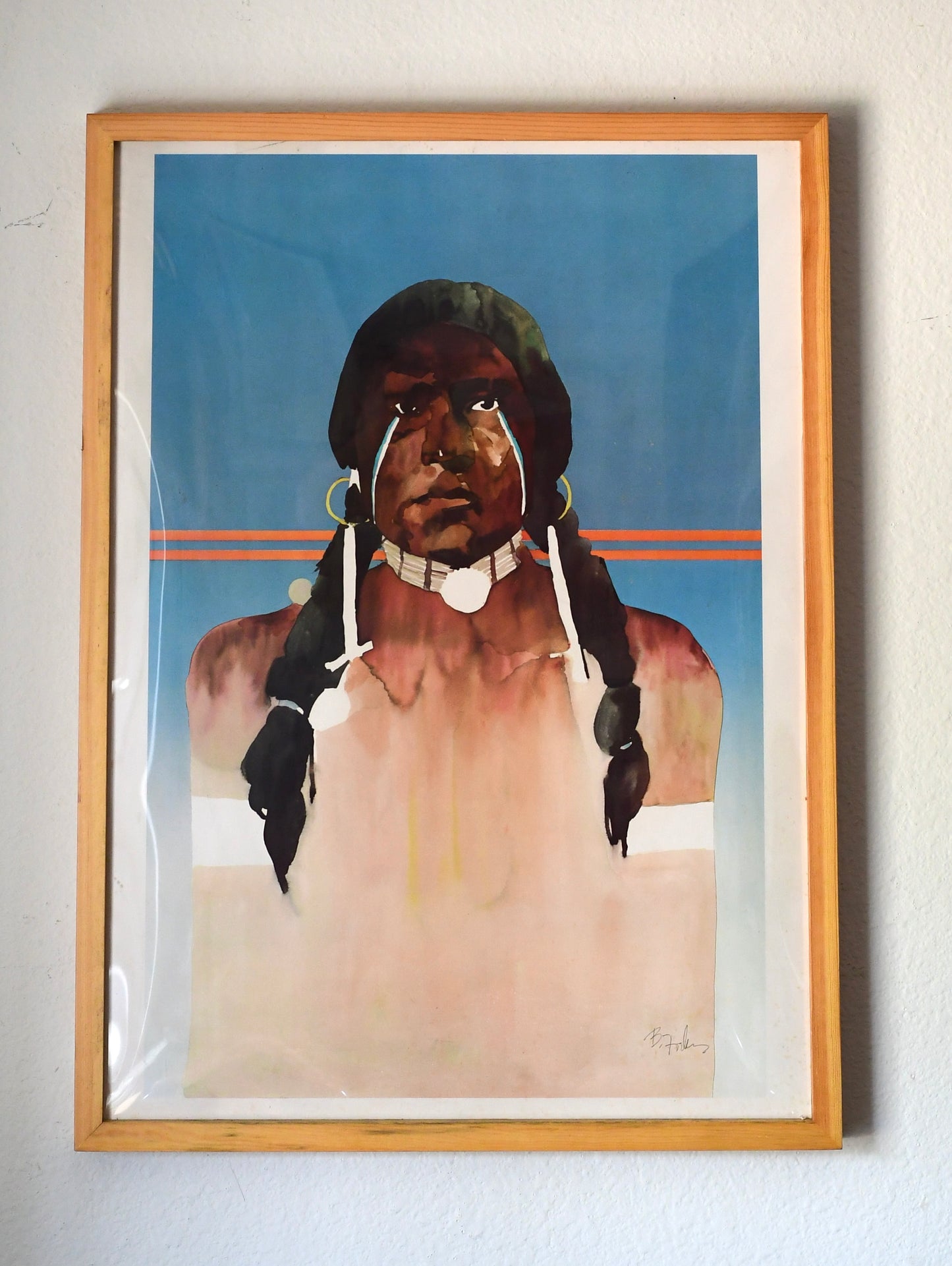 Bart Forbes Signed American Indian Poster Southwestern Art