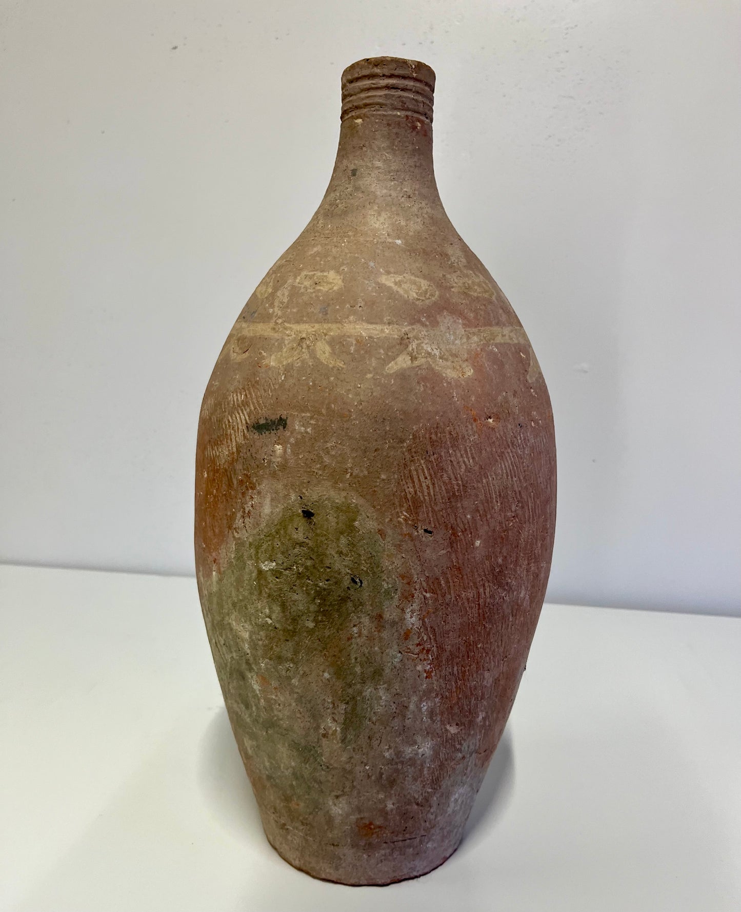 Antique Turkish Terracotta Olive Oil Amphora Jar