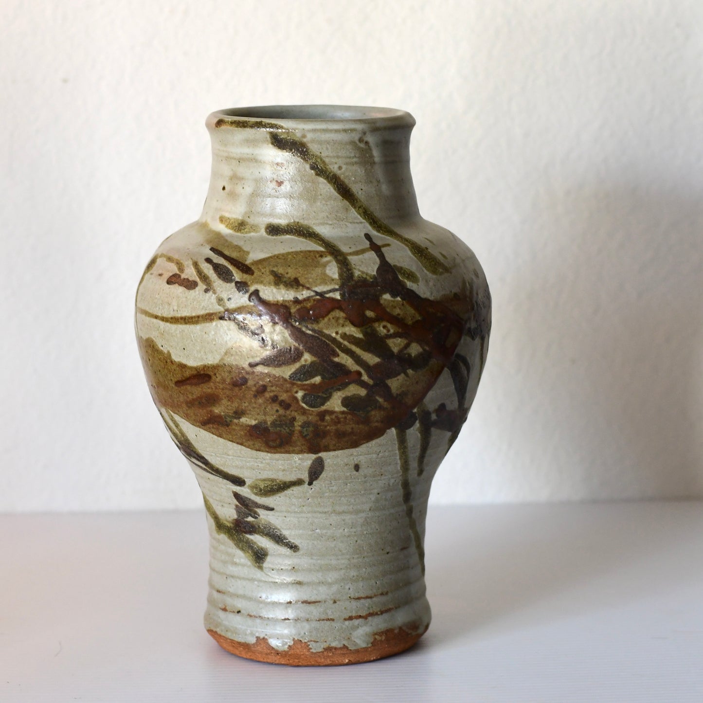 Mid Century Japanese Studio Pottery Vase