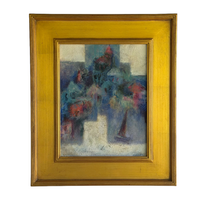 Original Eva McMurrey Abstract Mid Century Modern Oil Painting