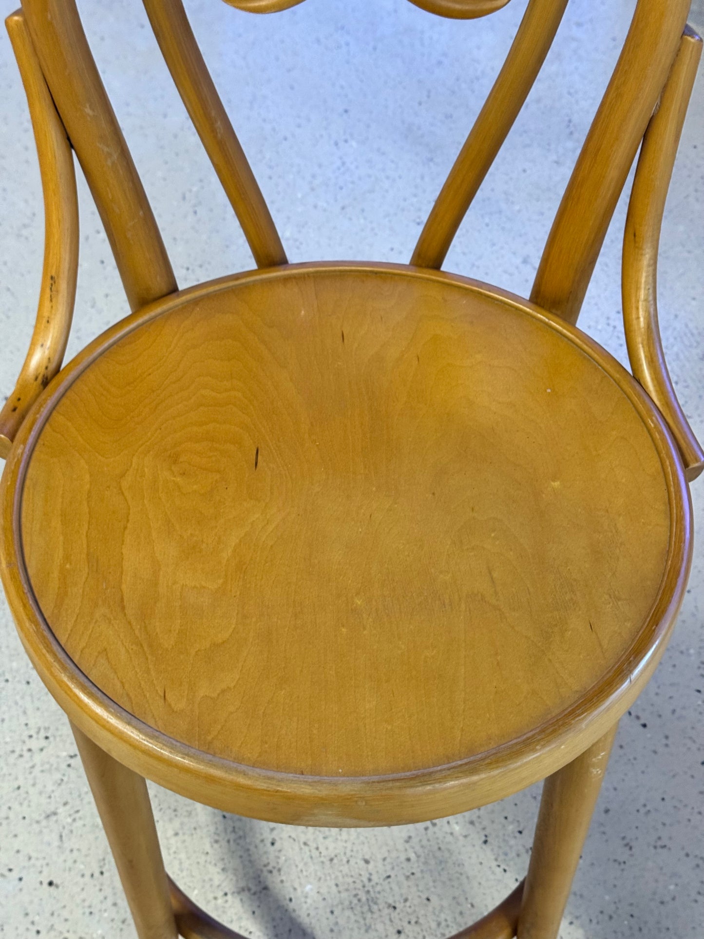 Vintage Pair of Original Thonet Bentwood Bar Stools