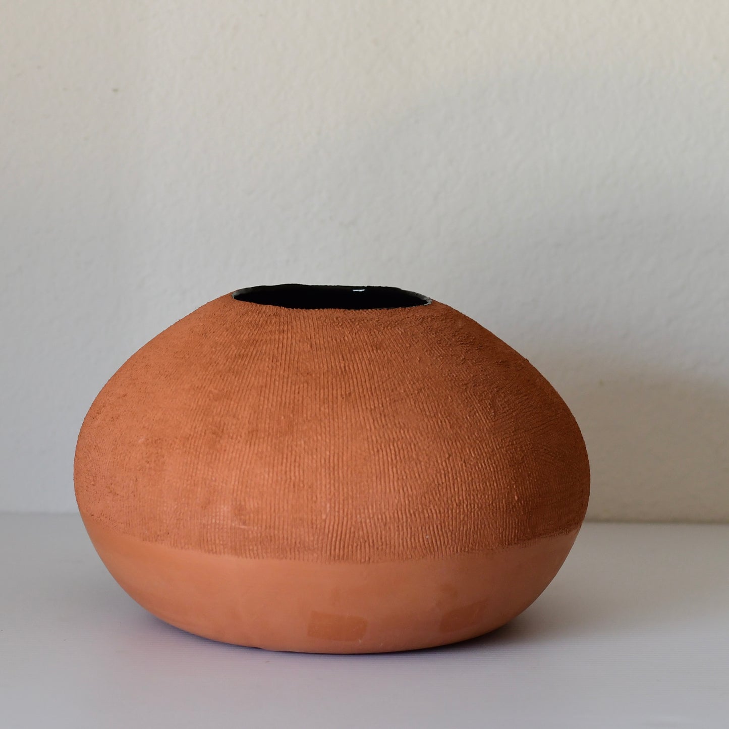 Modern Studio Art Pottery Vase Signed CW