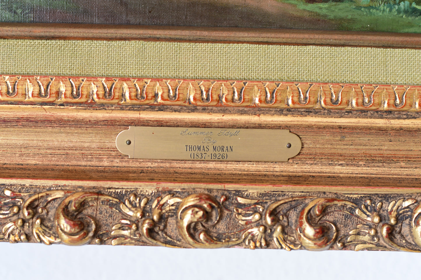 Oil Painting “Summer Idyll” Thomas Moran 1891