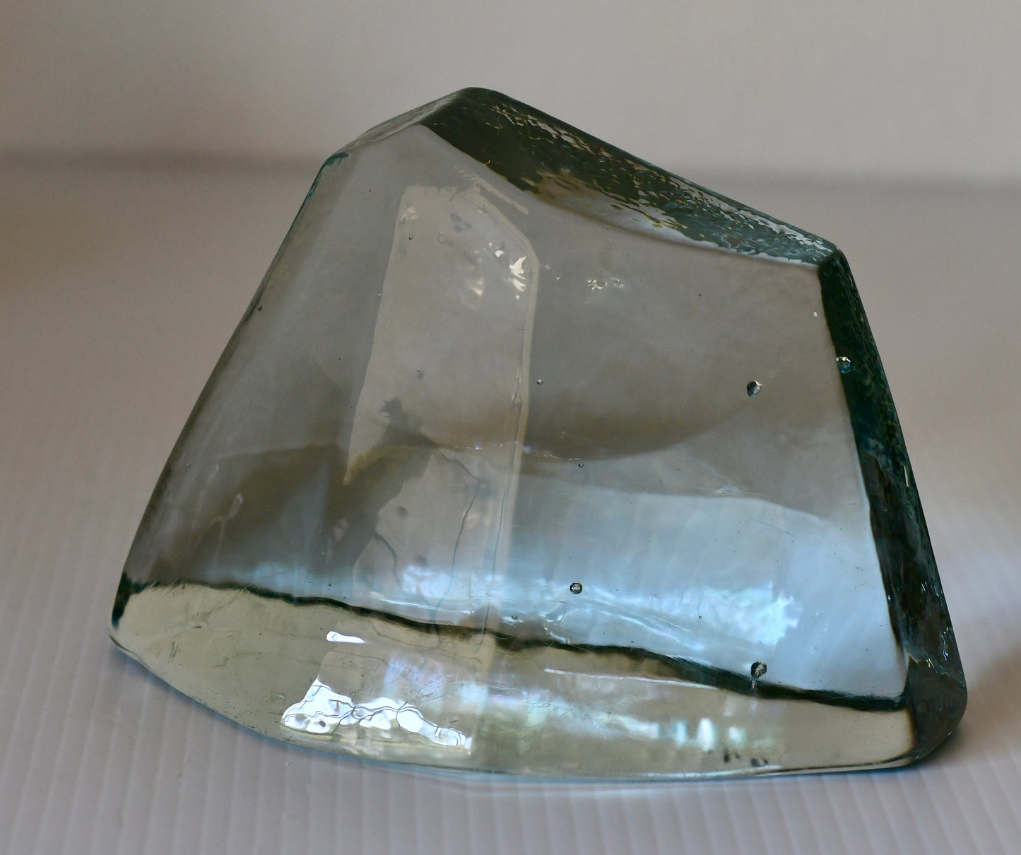 Vintage Blenko Iceberg Bookend