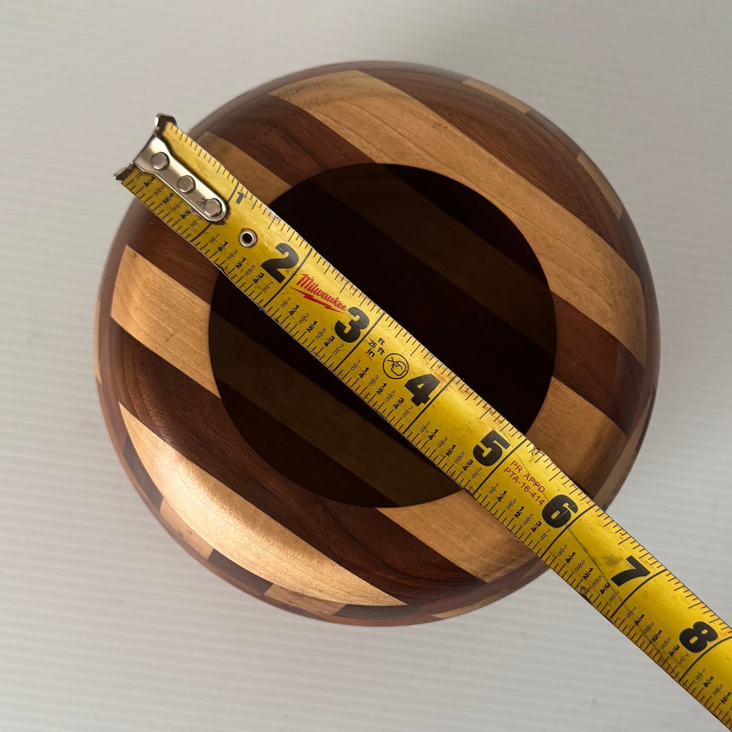 Artisan Handmade Segmented Wood Vase Bowl Cherry Maple Walnut
