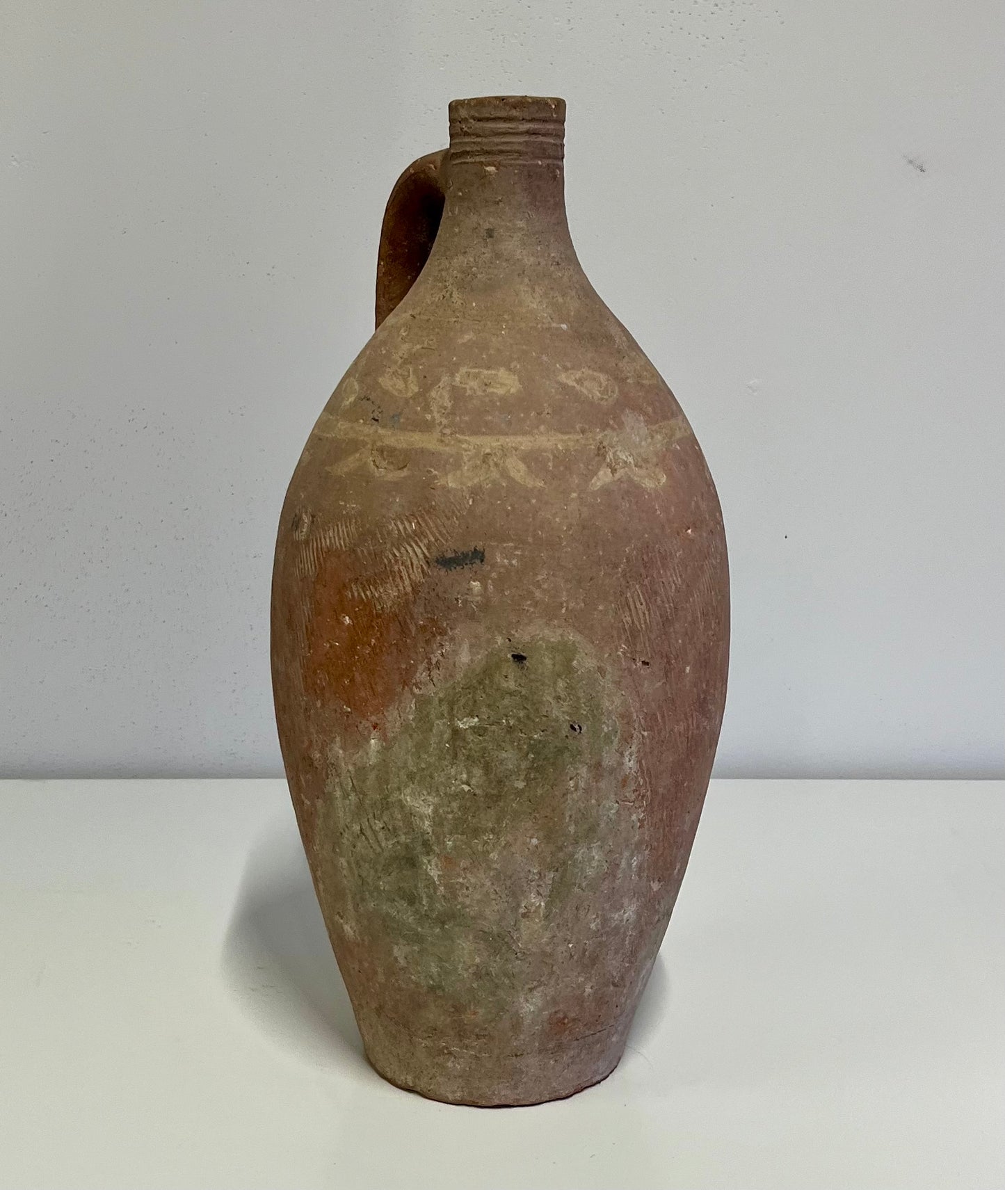 Antique Turkish Terracotta Olive Oil Amphora Jar