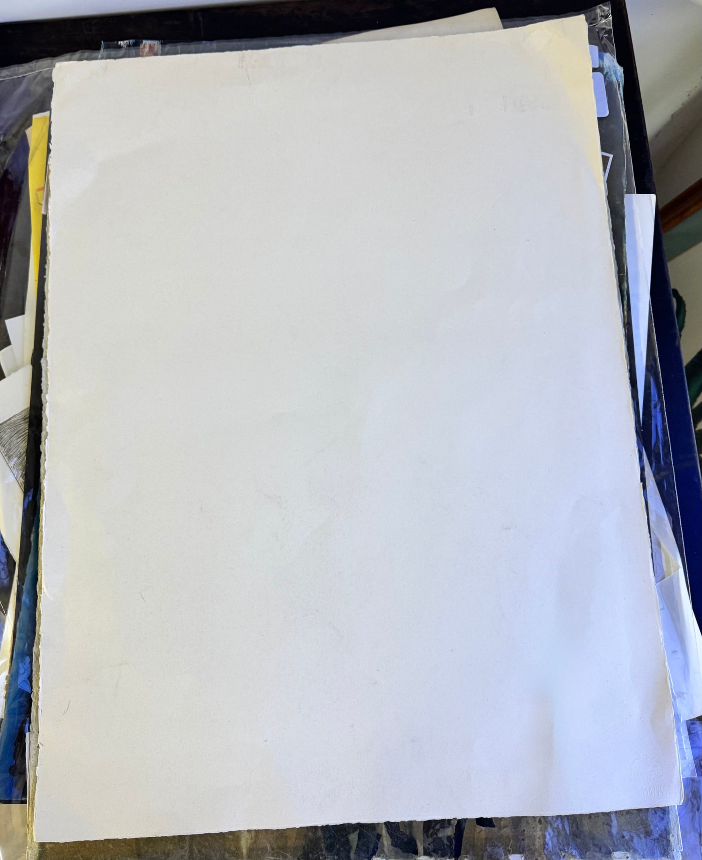 Vintage Post Modern Art Luis Feito Lopez Screen Print Titled Circulo X #25/99