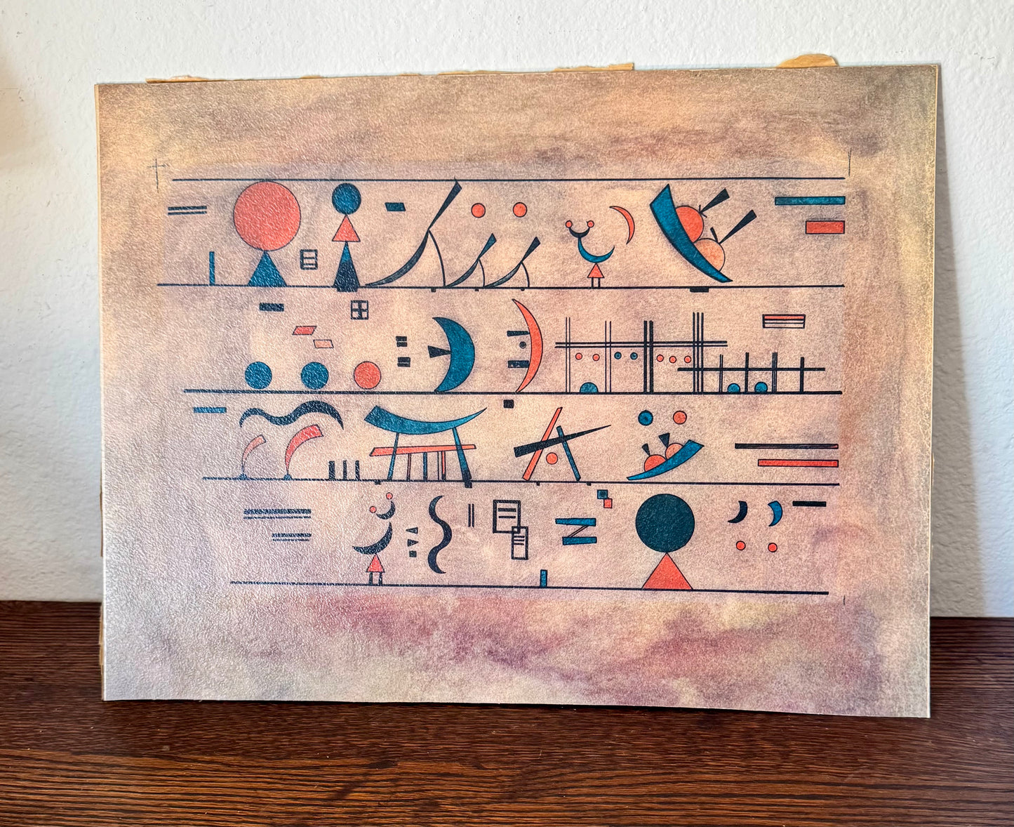 Vintage Paul Klee Indian Story Print Kandinsky Era