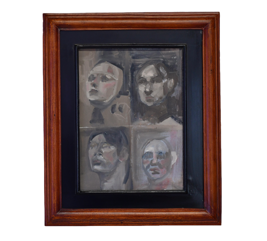 Original Abstract Art Faces Portrait Painting