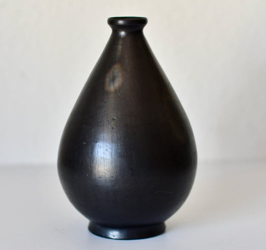Handmade Black Oaxaca Lama Petite Vase