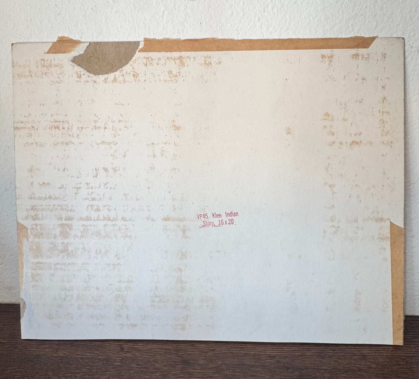 Vintage Paul Klee Indian Story Print Kandinsky Era