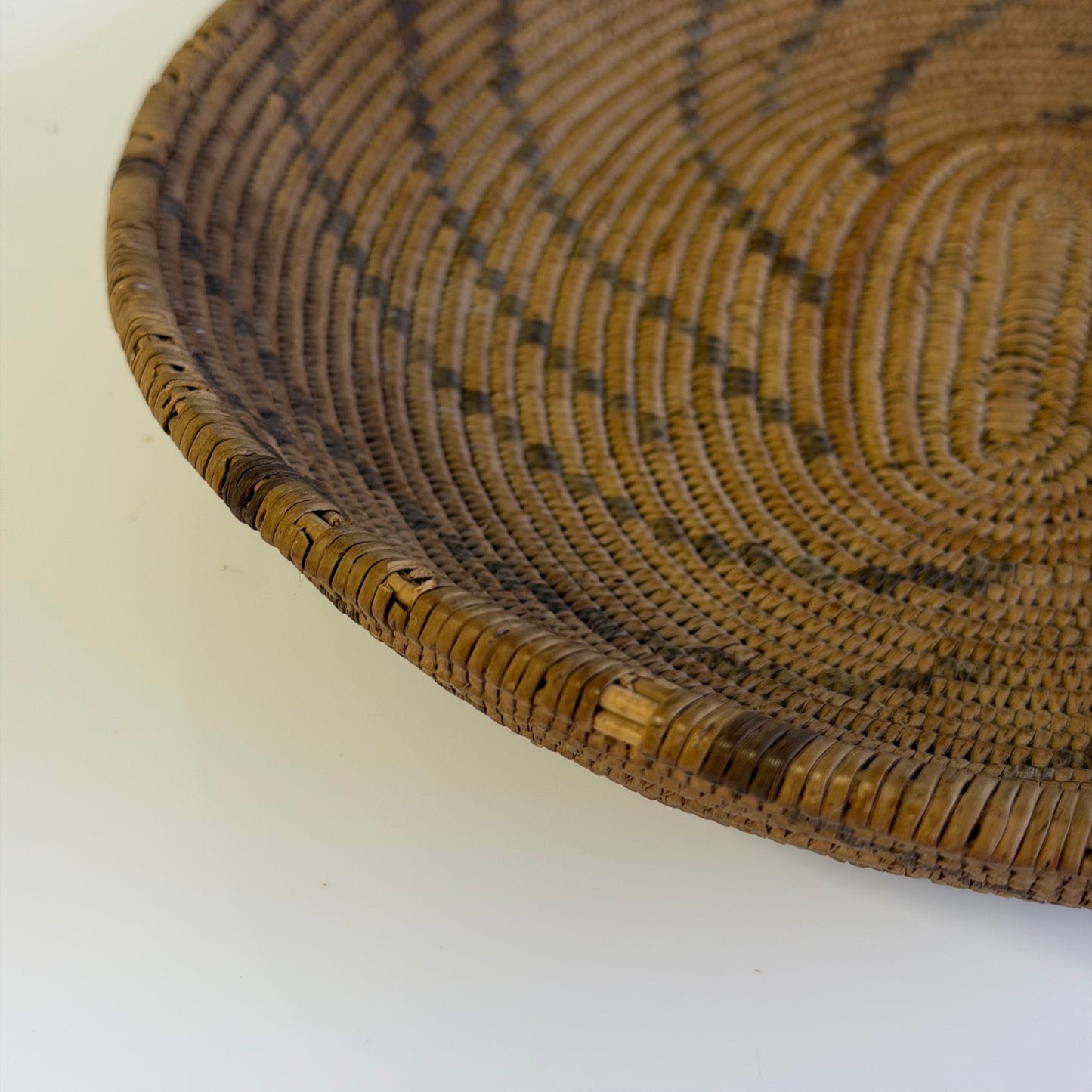 Antique American Indian Woven Basket 13” x 11”