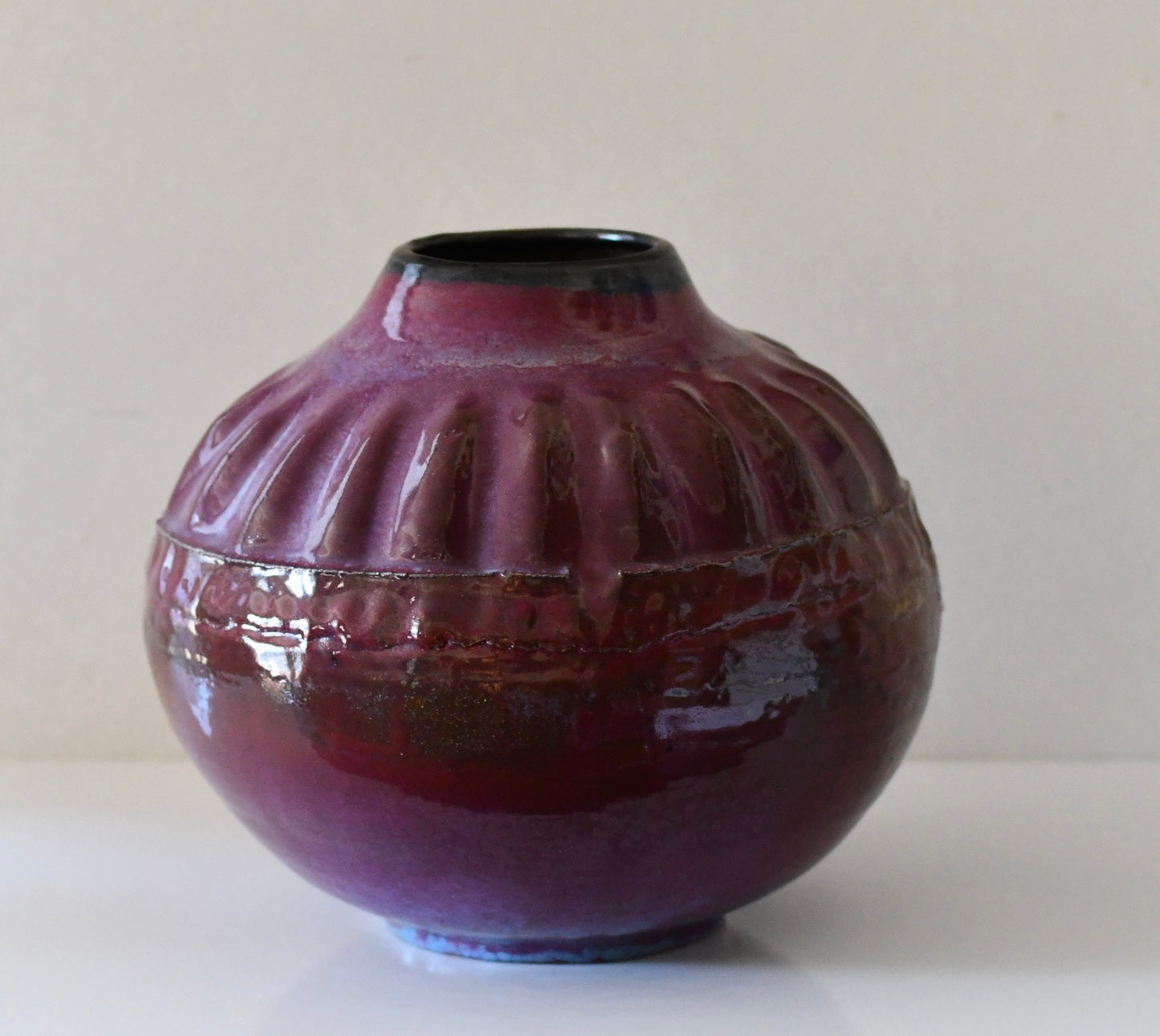Stunning Studio Pottery Vase Signed Pierce