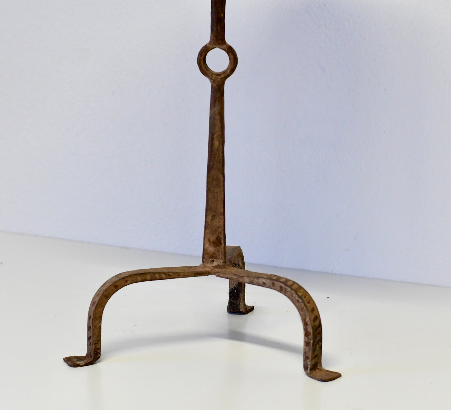 Vintage Wrought Iron Hand Made Spanish Martini Drink / Side Table