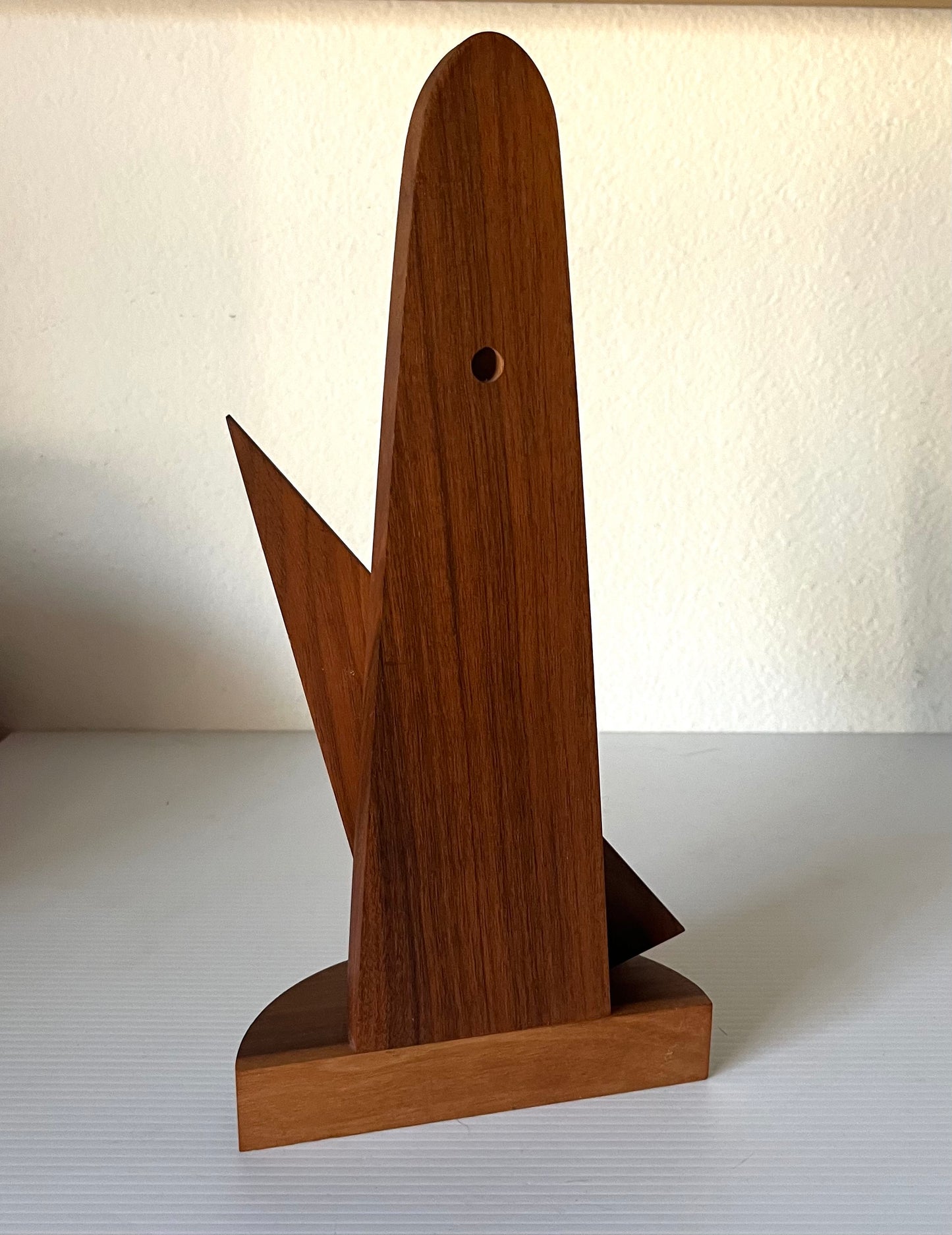 Vintage Mid Century Mahogany Wood Aero Abstract Sculpture