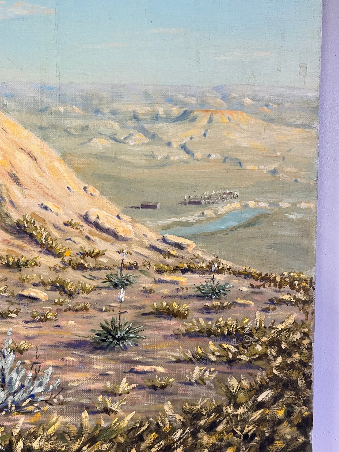 Original Western Cowboy Painting Signed Art Sorley