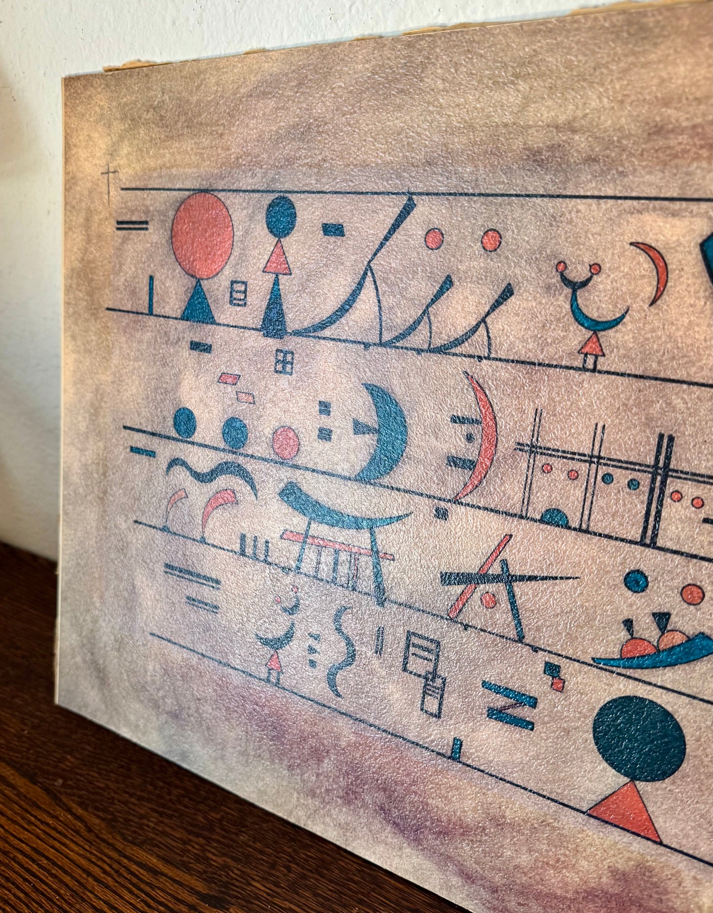 Vintage Paul Klee Indian Story Print Kandinsky Era