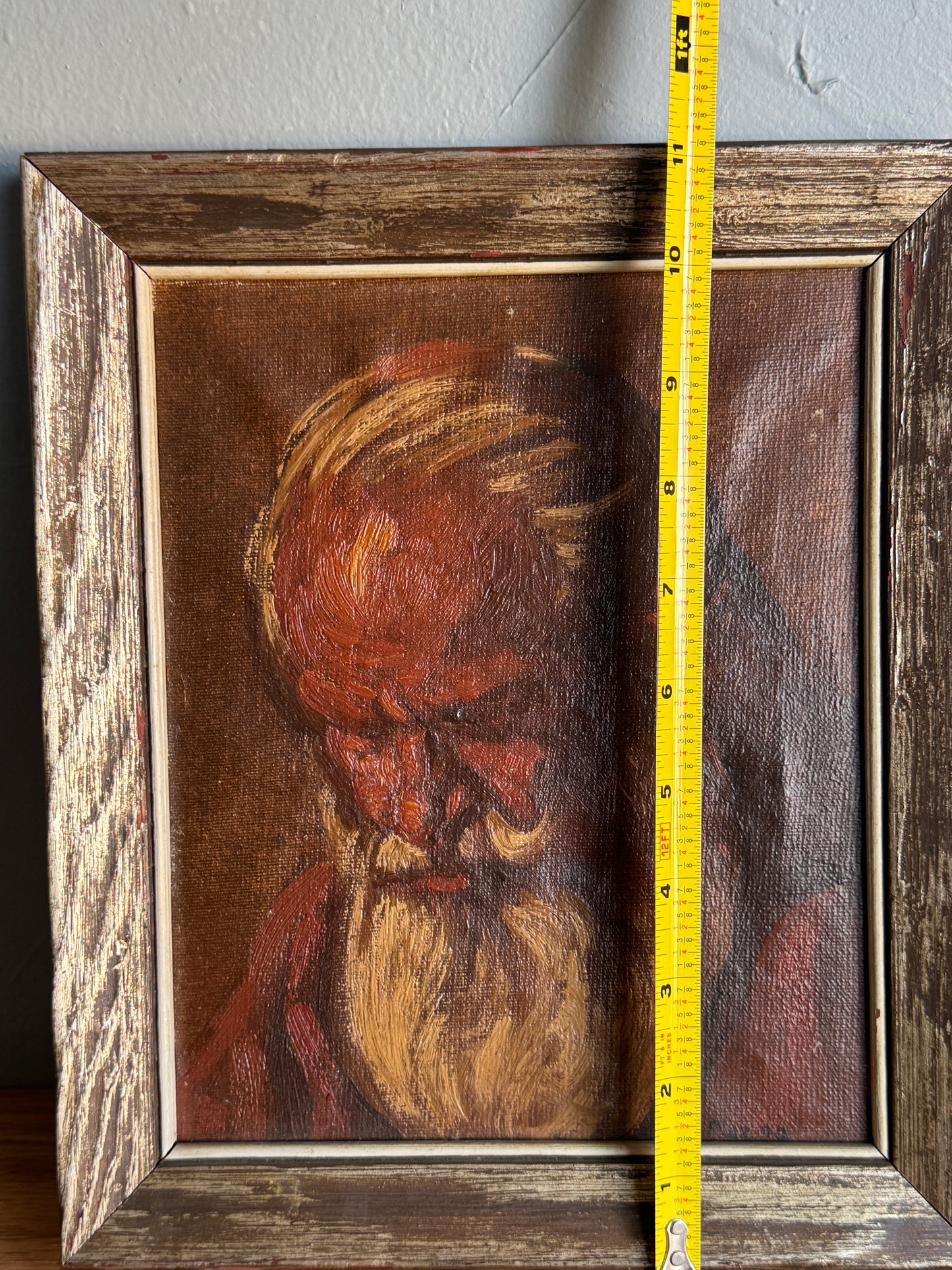 Vintage Zeus Oil Painting By Placido Huertas