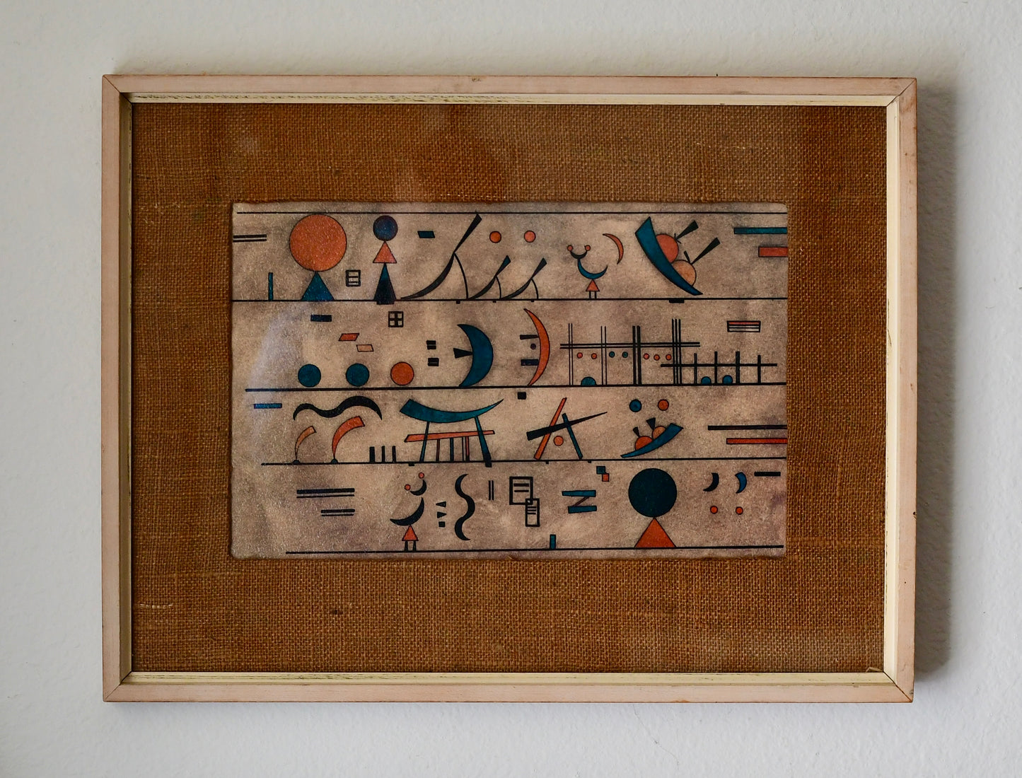 Vintage Paul Klee Indian Story Print Kandinsky Era