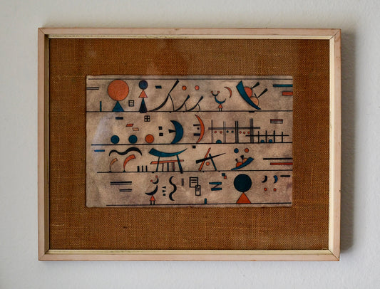 Vintage Paul Klee Indian Story Print Kandinsky Era