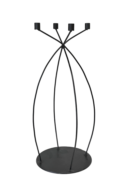 Vintage Mid Century Floor Standing Candlebra Candle Holder Signed Singleton