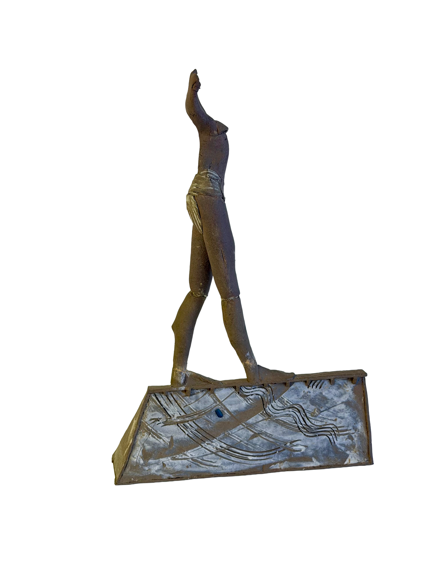 Mo Jupp Ceramic Women Scupture Raku Pottery Art