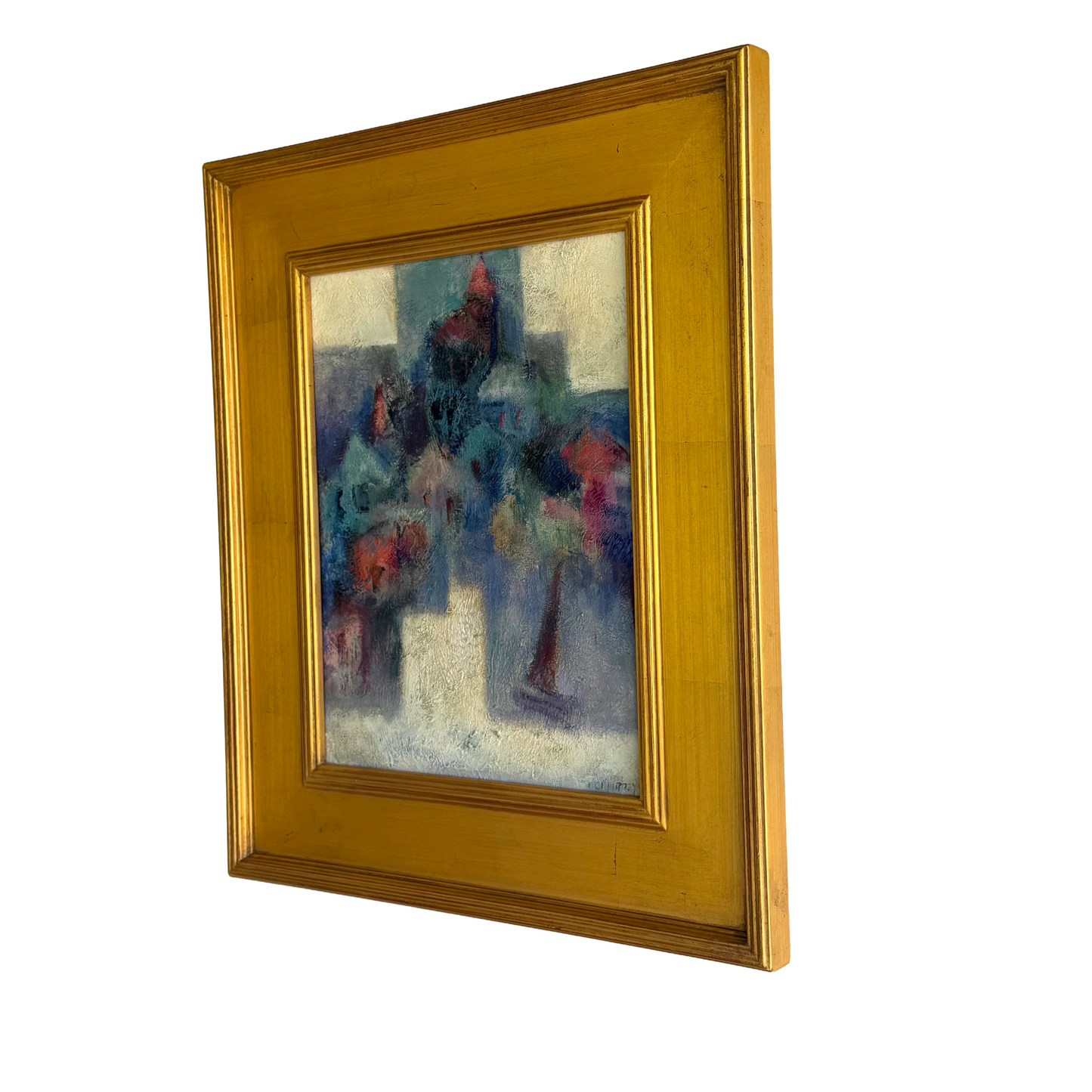 Original Eva McMurrey Abstract Mid Century Modern Oil Painting