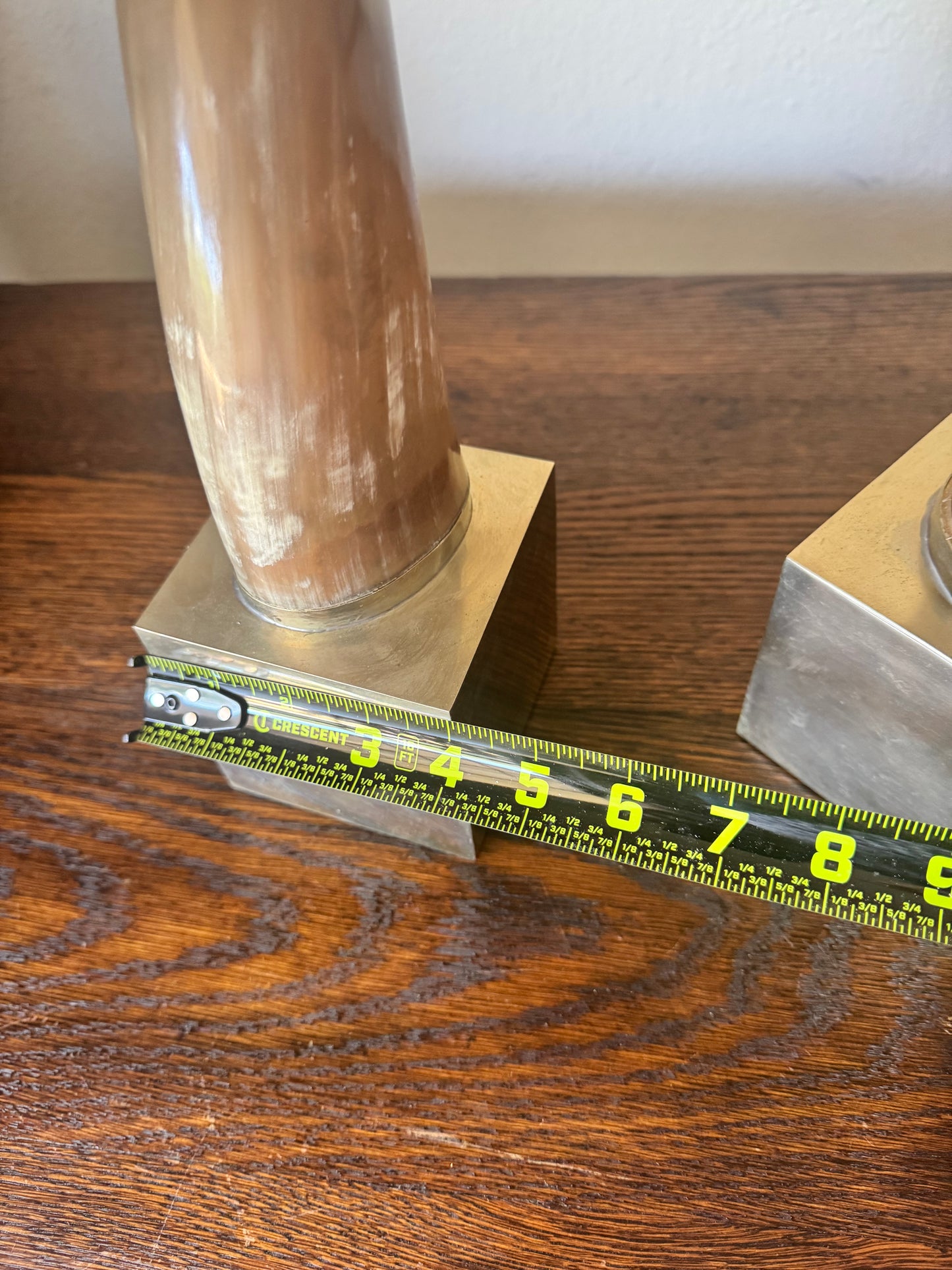 Airedelsur Alpaca Silver & Horn Bookends Sculptures Argentina Modern
