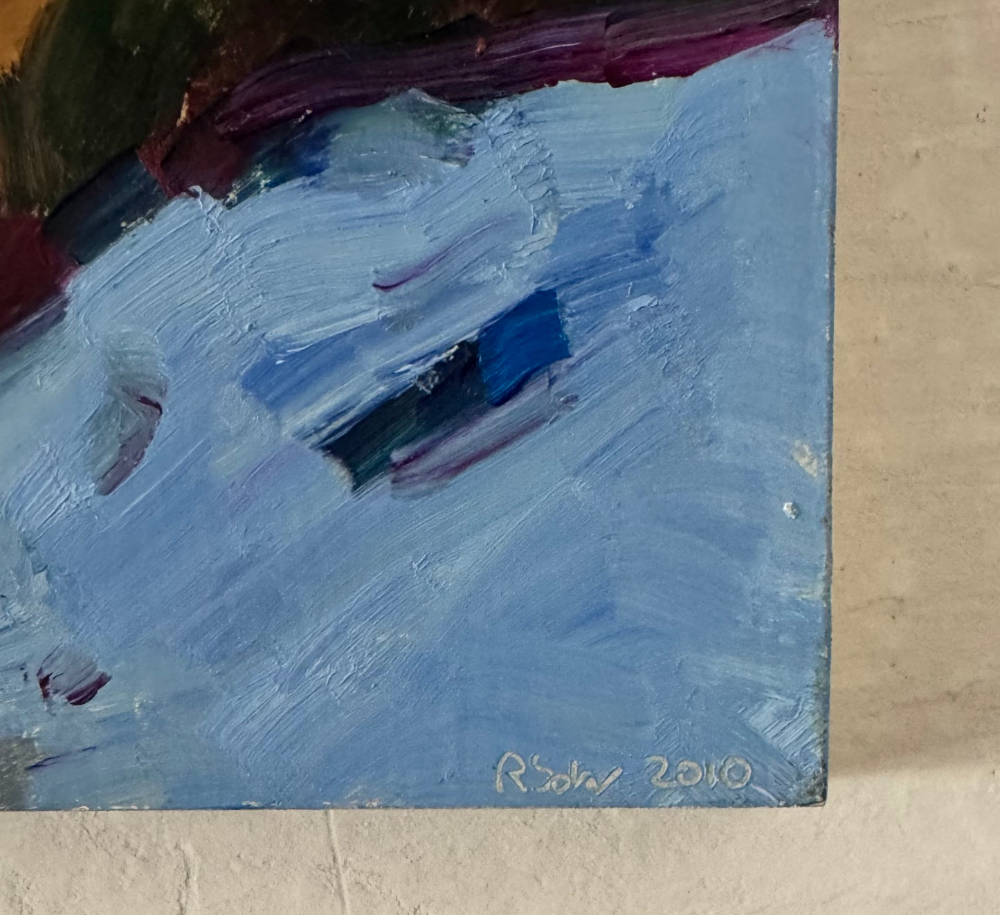 Original Richard Sober “Last Light” Painting Southwestern Santa Fe Art 2010