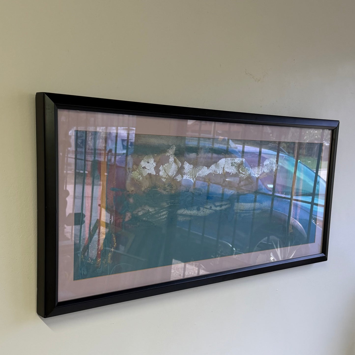Original Abstract Modern Painting By Albert Millar 1985