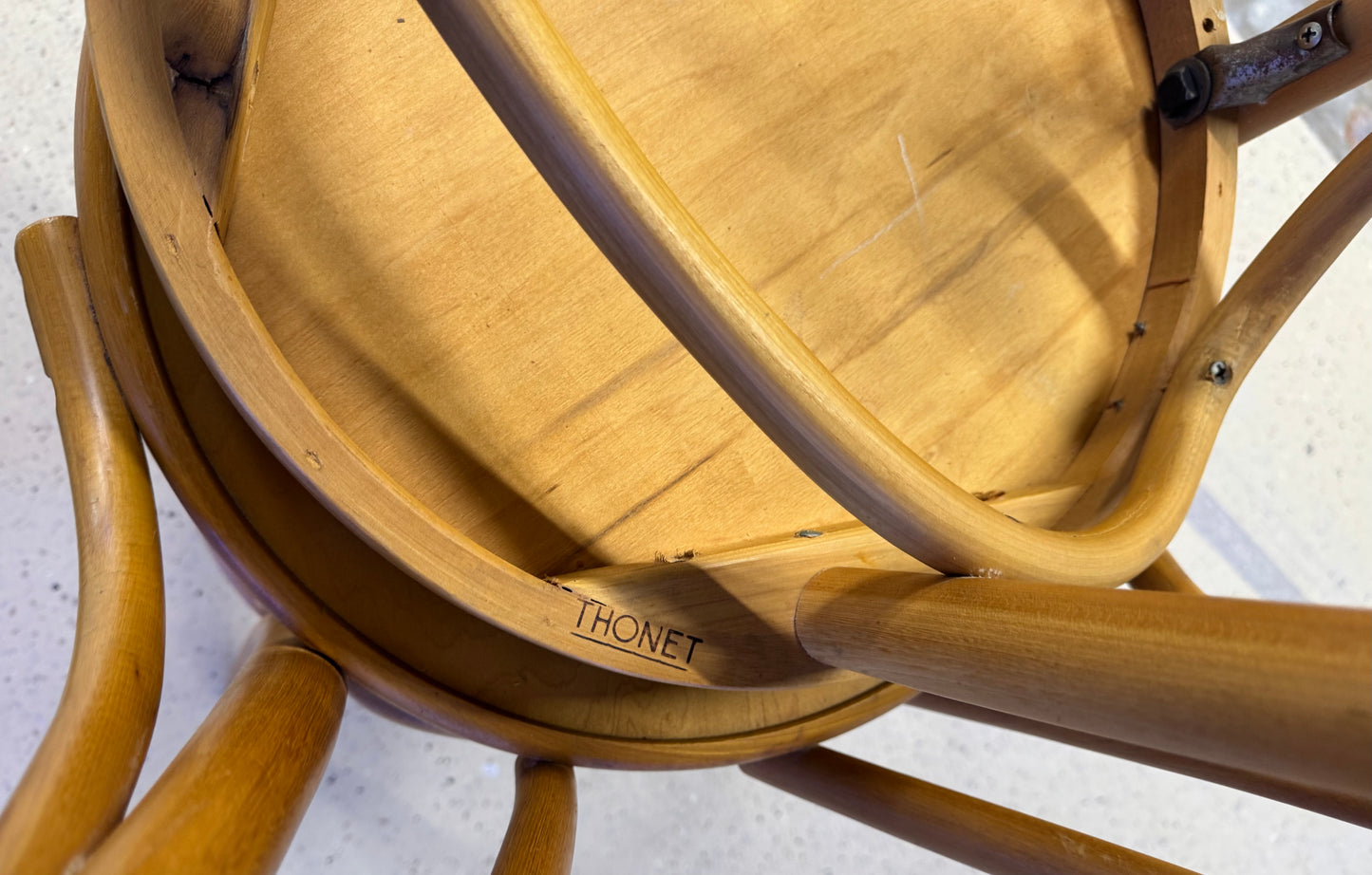 Vintage Pair of Original Thonet Bentwood Bar Stools