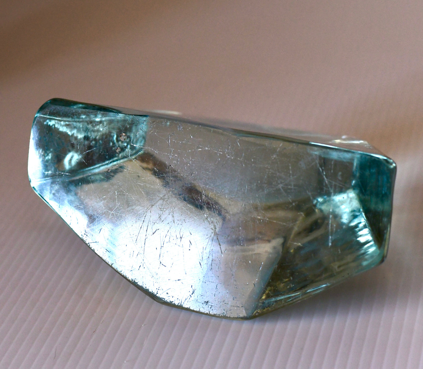 Vintage Blenko Iceberg Bookend