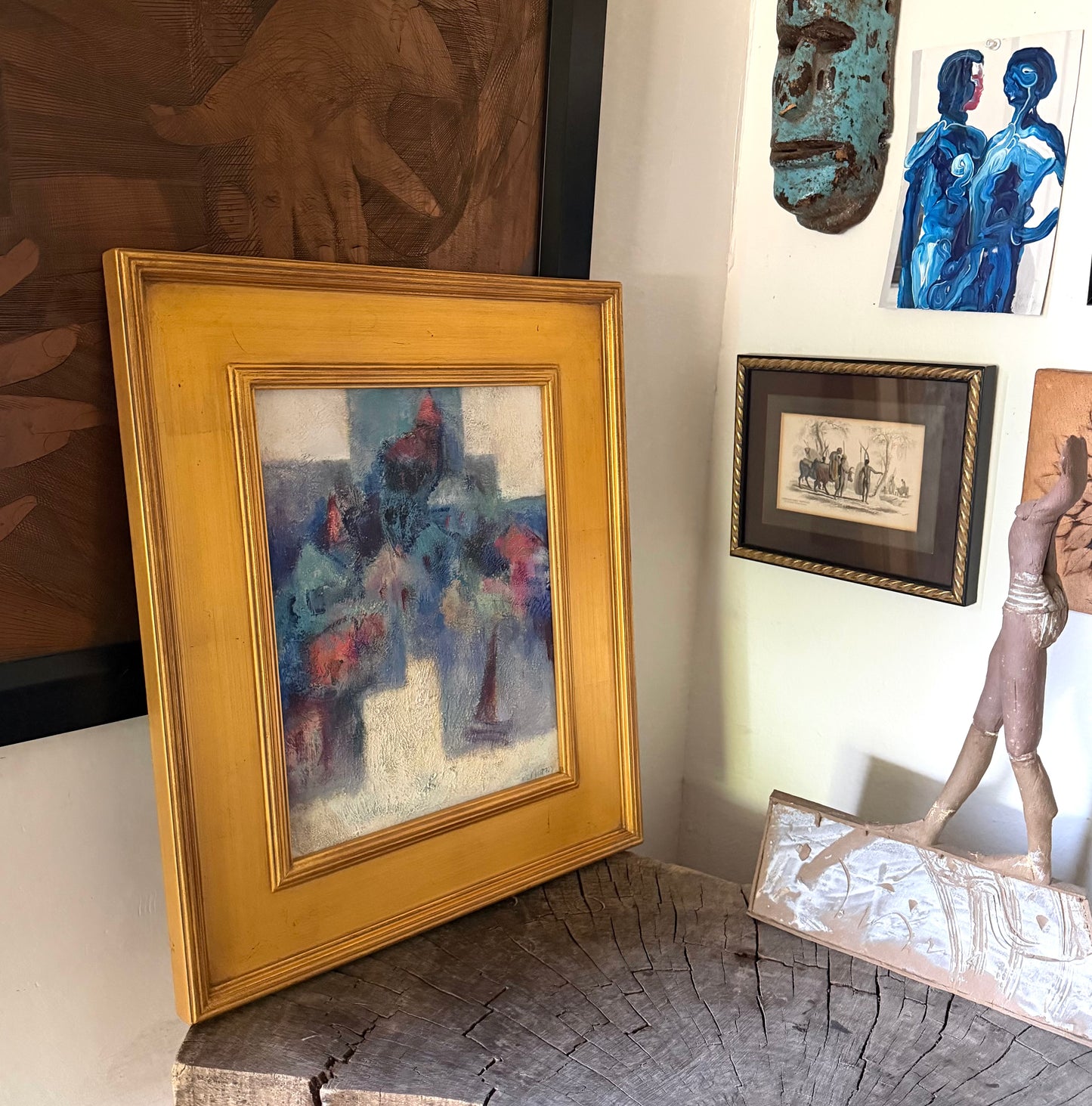 Original Eva McMurrey Abstract Mid Century Modern Oil Painting