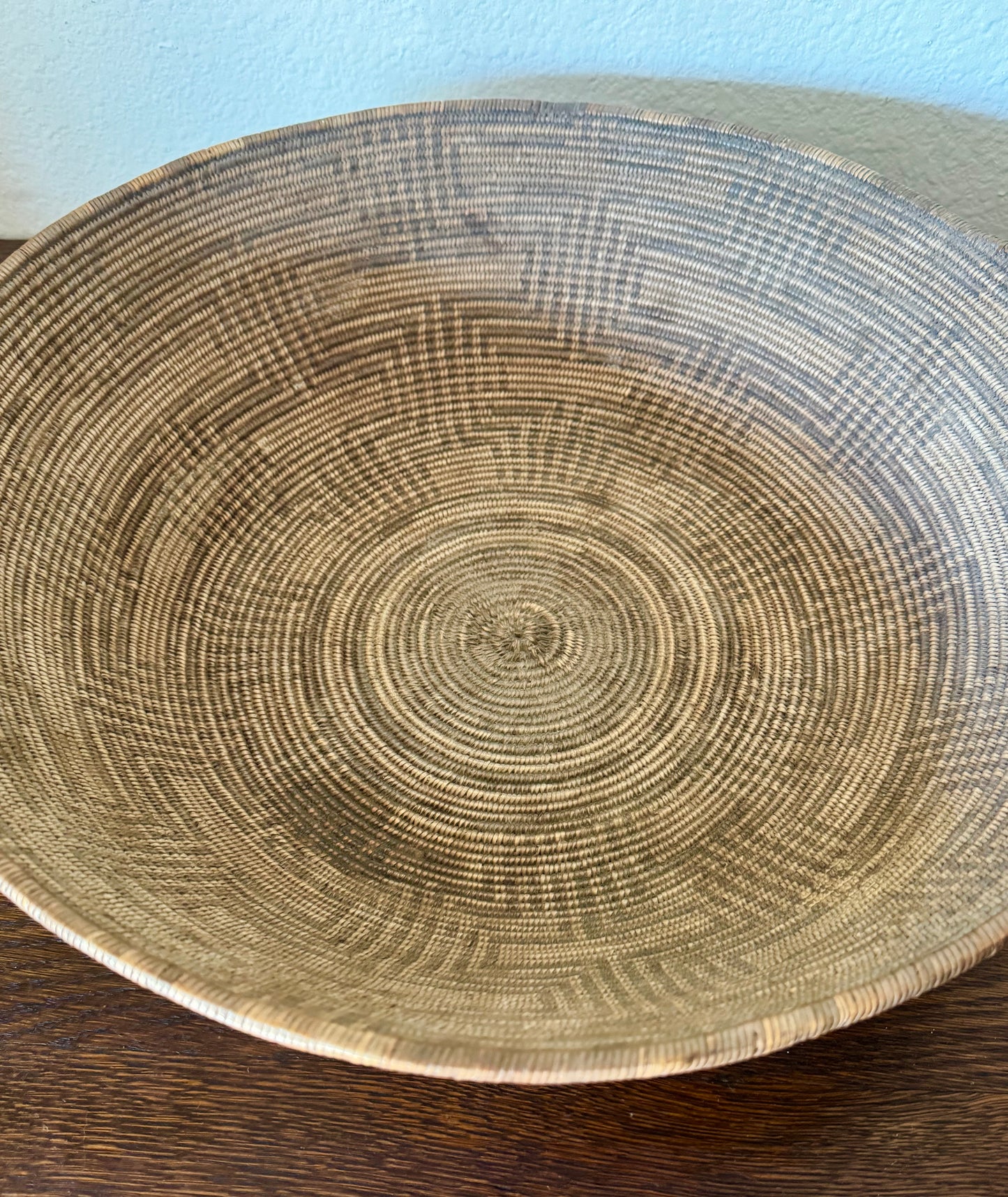 Antique Native American Indian Apache Basket Circa Early 20th Century