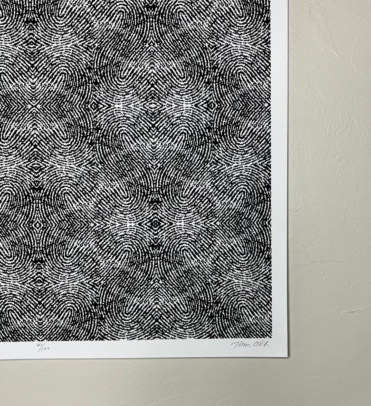 Tom Orr Fingerprint I Serigraph 41/100